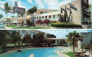 BEACH AND TOWN MOTEL VINTAGE HOLLYWOOD FL FLORIDA POSTCARD 071423 S - Picture 1 of 2