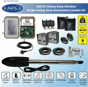 Single Swing Electric Gate Opener Automatic Motor Remote Control Complete Kit - Picture 1 of 10
