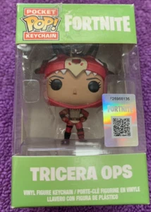 FUNKO Fortnite Pocket Pop! Keychain Tricera Ops! OBN - Picture 1 of 4
