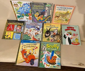 Lot of 9 Little Golden Books-  Most Are  Vintage - Picture 1 of 3
