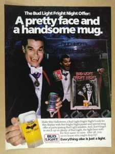 1985 Bud Light Beer Halloween Oferta de Noche de Miedo Anuncio Impreso Vintage - Imagen 1 de 1
