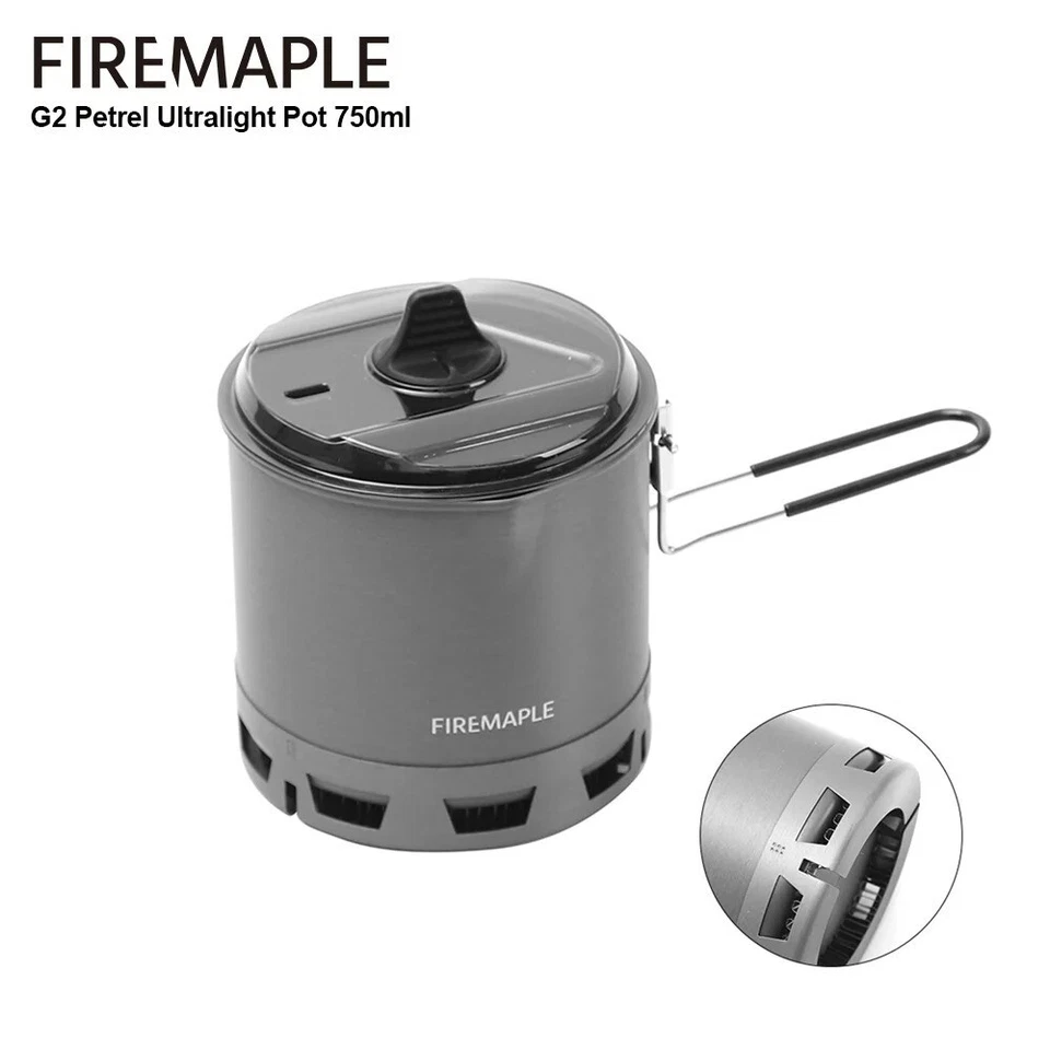 Maceta ultraligera Firemaple G2 Petrel 750 ml - Aluminio de alta eficiencia Camping a... Foto 1 de 4