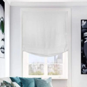 Chicology True to Size Cordless Light Filtering Privacy Polyester Roman Shade - Picture 1 of 9
