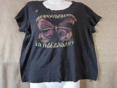 Camiseta Mother Denim 'Transformation Is Necessary' Gráfica Gris Talla L Foto 1 de 4