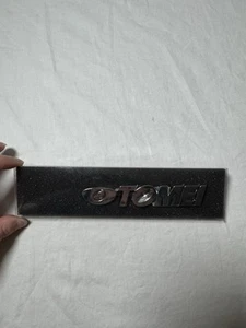 Tomei Powered Emblem Car Repair Replacement Plastic Silver Color - Picture 1 of 5