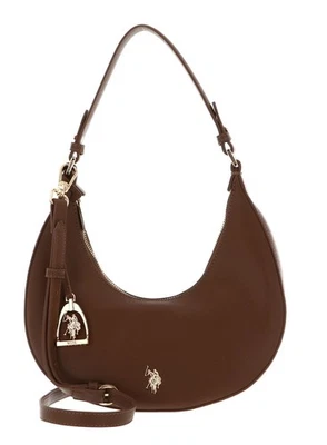 U.S. POLO ASSN. sac à épaule Jones Round Hobo Bag Brown - Photo 1/4