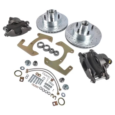 Disc Brake Kit for Chevrolet GMC 3100 Base Half-Ton Pickup Truck Drilled/Slotted - Image 1 of 4