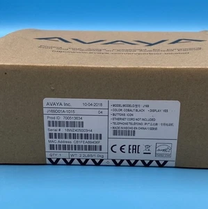 NEW Avaya J169 IP Phone (700513634) Cobalt Black – SEALED – Office Display VoIP - Picture 1 of 2