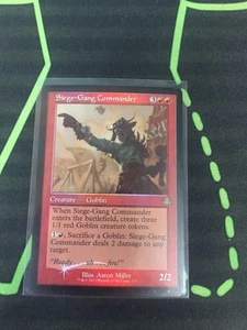 MTG Magic The Gathering Siege-Gang Commander Foil Retro Frame Goblin Commander  - Bild 1 von 1