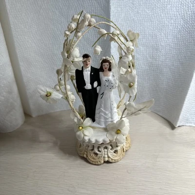 复古 1951 Chalkware 婚礼蛋糕装饰 — 第 1/4 张图片
