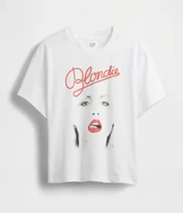 New Blondie Lipstick Logo Womens Large Debbie Harry Soft Comfy Cotton Tee - Picture 1 of 5