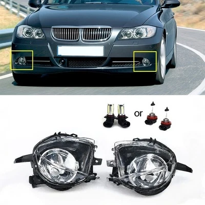 1Pair For 2006-2008 BMW E90 325i 328i 330i 335i LED Front Bumper Lamps Fog Light - Image 1 of 4