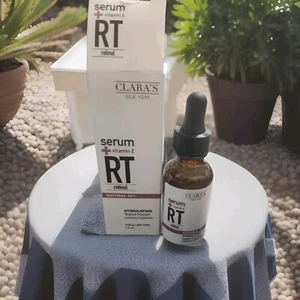 Siero viso acido ialuronico avanzato Clara's New York + vitamina E 1 oz nuovo con scatola - Foto 1 di 5