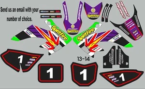 Graphic Kit for 2004-2020 Honda CRF50 Splitfire Decals logo sticker - Picture 1 of 1