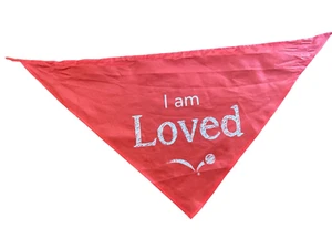 Pet Bandana "I am Loved" PreOwned Large - Picture 1 of 2