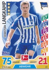 Topps Match Attax 17/18 - 22 - Sebastian Langkamp