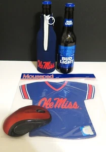 PAQUETE DE CIERRE OLE MISS REBELDES, TRAJE DE BOTELLA Y MOUSEPAD DE KOLDER - Imagen 1 de 3