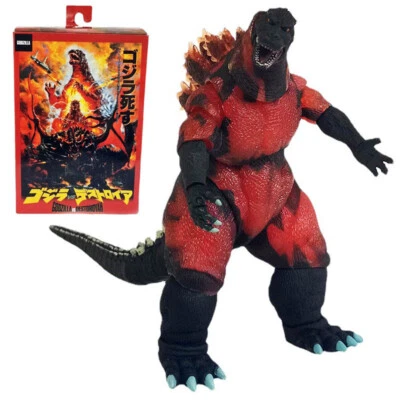 NECA Burning Godzilla 1995 vs Destoroyah 6" Action Figur 12" Long Exclusive Neu