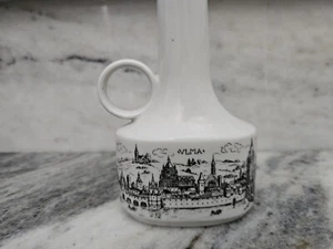 Porzella Vintage Cityscape Small Pitcher Pour Fluted Porcelain Vase VLMA - Bild 1 von 7