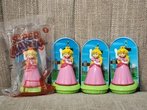 (4X LOT) 2017 Super Mario PRINCESS PEACH #7 McDonalds Meal Toy - Picture 1 of 5
