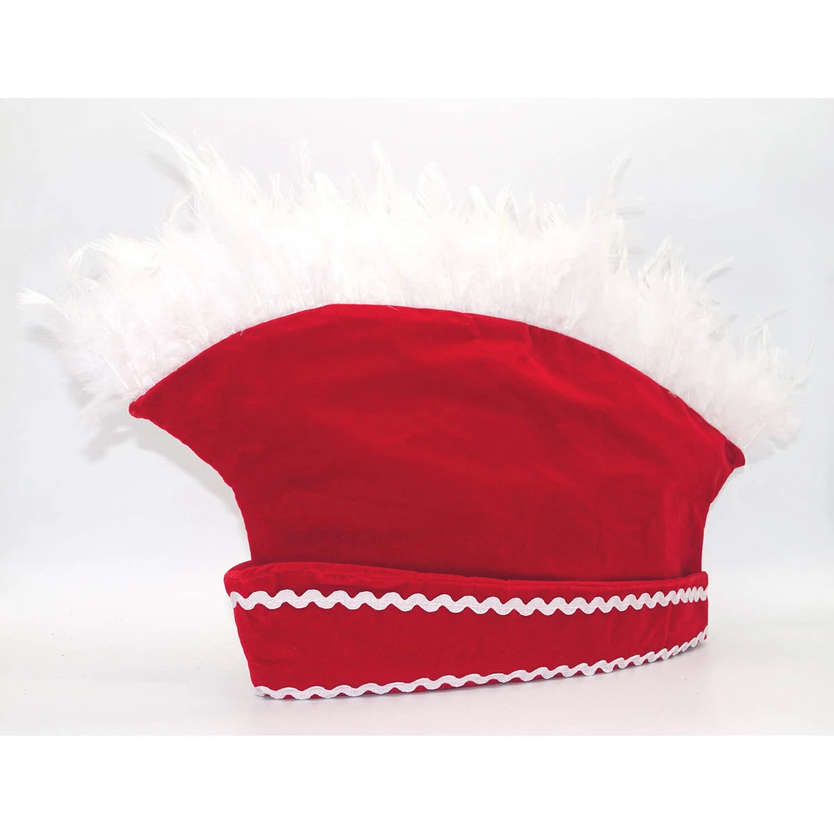 Makotex Karnevalsmütze Rot-weiß – Skyline Schiffchen Für Fasching, Karneval, Damen & Herren