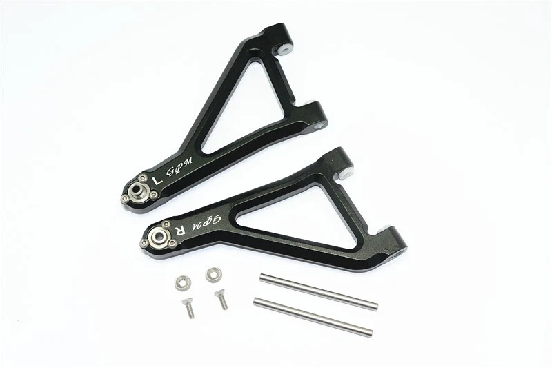 GPM Racing Aluminum Front Upper Suspension Arm Black Unlimited Desert Racer