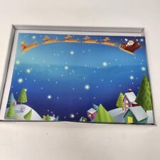 Santa Set of  4ENVELOPES & CARDS FROM THE PICTURE PEOPLE 6" x 9"  i1