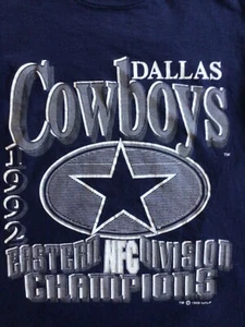 Dallas Cowboys 1992 NFC East Champions Adulto 100% Algodón Gráfico Camiseta Grande - Imagen 1 de 7