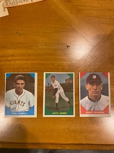1961 Fleer Carl Hubbell, Left Gomez und Harry Heilmann - Bild 1 von 7