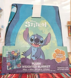 Coperta pesata Disney Stitch 36”x48” nuova 4,5 libbre - Foto 1 di 8