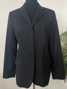 Brooks Brothers Women's Career Black Wool Blend Blazer Jacket Size 12 EUC! $498 - Picture 1 of 5