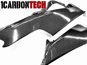 PURE CARBON FIBER LOWER BELLY PANELS L-R 06-07-2006-2007 SUZUKI GSXR 600 AND 750 - Picture 1 of 6