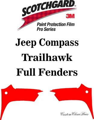 3M Scotchgard Paint Protection Pro Series 2022 2023 2024 Jeep Compass Trailhawk - Image 1 of 3