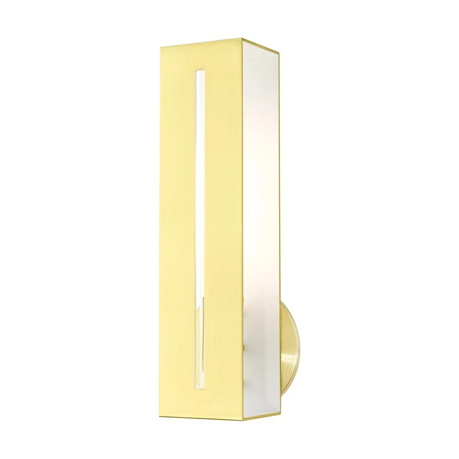 Livex Lighting 45953-12 Soma - 1 Light Ada Wall Sconce Satin Brass Finish With