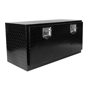 36 inch Heavy Duty Black Aluminum Tread Tool Box Truck Trailer Underbody Storage - Picture 1 of 7