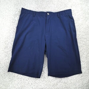 Adidas Shorts Men 36 Navy Blue Performance Golf Chino Stretch Wicking Grip Waist - Picture 1 of 7