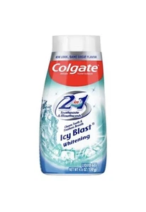 Colgate 2 in 1 Icy Blast Whitening Liquid Gel Toothpaste 4.6 oz - Picture 1 of 4