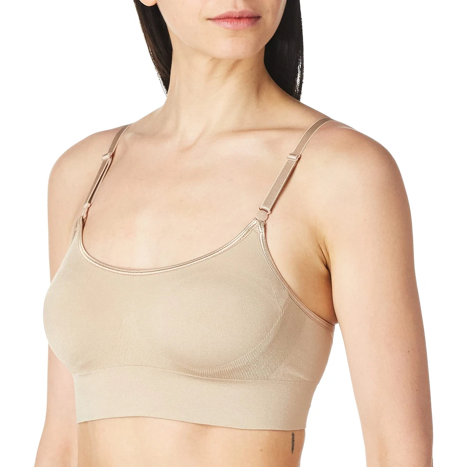 Warner's Womens Easy Does It Wirefree Bra Rm0911a Large Toasted Almond Beige