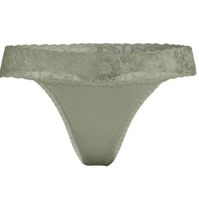 No Boundaries Juniors Micro Thong XS 1 New with Tags Wild Sage Trendy Stretchy - Image 1 of 4