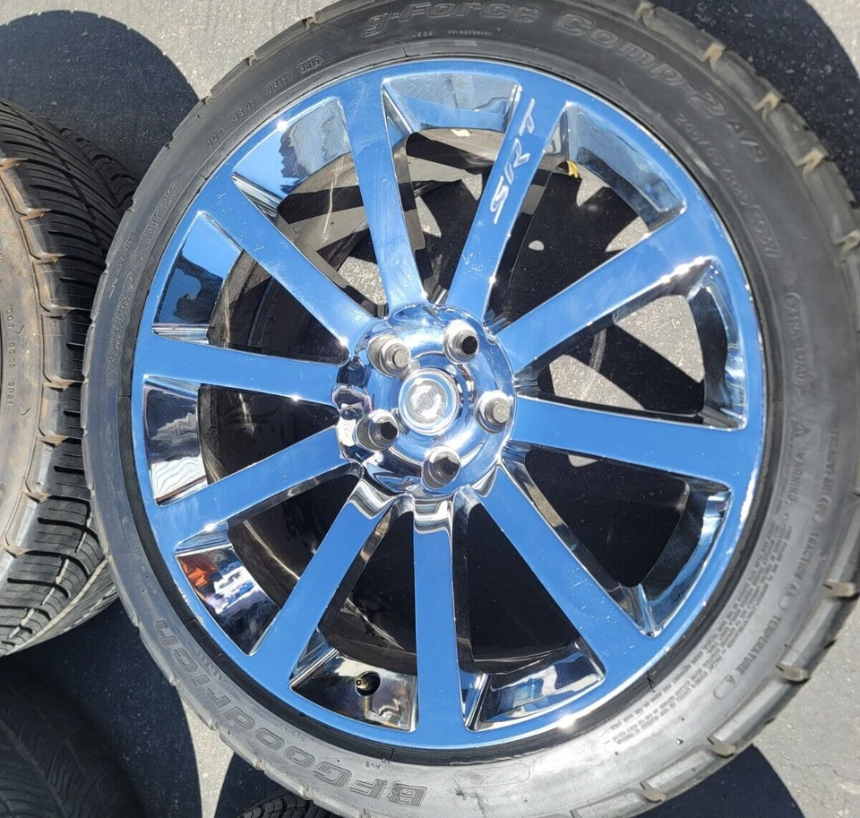 1) 2005-2010 Chrysler 300 OEM CHROME Wheel SRT8 20" FACTORY 10 Spoke RIM Foto 1 de 4