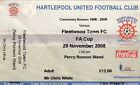 Ticket - Hartlepool United v Fleetwood Town 29.11.08 FA Cup