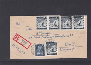 Portorichtiger Reco Brief mit Mehrfachfrankatur und Inhalt von Hochzirl - Wien - Bild 1 von 5