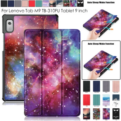 Smart Case For Lenovo Tab M9 TB-310FU Tablet PU Leather Shockproof Stand Cover - Image 1 of 4