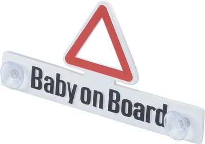 RICHTER Schild BABY ON BOARD Hinweisschild mit Saugnapf HR-IMOTION 124 100 01 - Bild 1 von 4