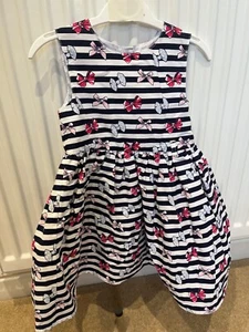 E. Young Dimension Girls Sun Dress - Navy/Pink/White - 18-24m - excellent cond - Picture 1 of 3