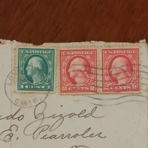 George Washington Rare Green 1 cent Stamp & two Rare Red 2 cent Stamp AS-IS - Picture 1 of 3