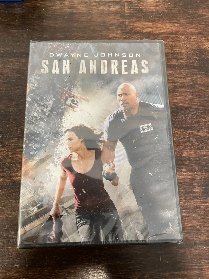 SAN ANDREAS New Sealed DVD Dwayne Johnson Carla Gugino Shrinktear - Image 1 of 1