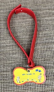 Build A Bear Workshop rotes Hundehalsband mit Etikett gebraucht aber ohne Namen geschrieben - Bild 1 von 6