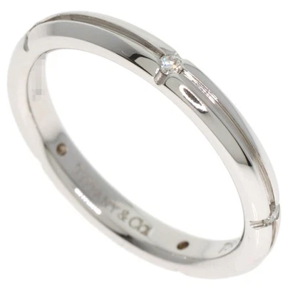 TIFFANY&Co.  Anillo Streamerica 5P Diamantes Oro Blanco K18 Damas [Usado] Foto 1 de 4