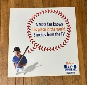 Vintage NY METS Fox Sports Net NYC SUBWAY POSTER RARE - Picture 1 of 1